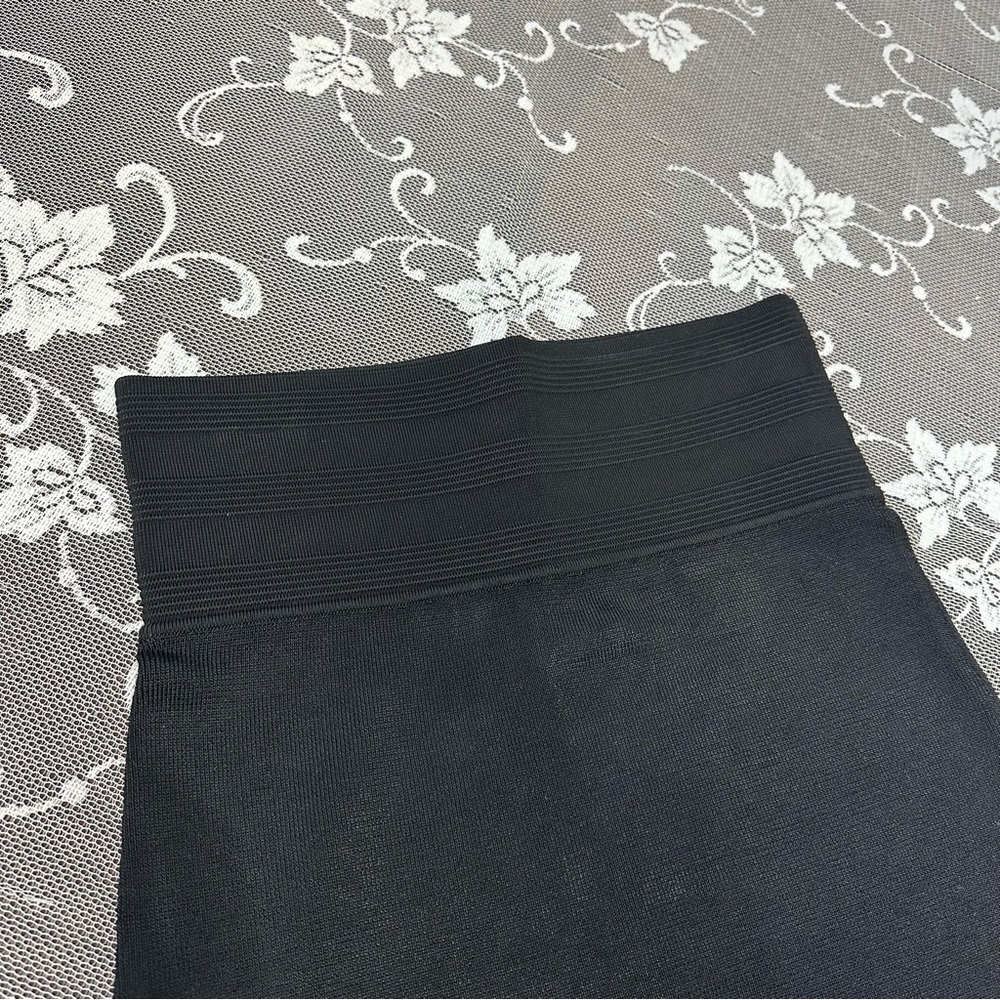 Jean Paul Gaultier 90’s Black High Waisted Bandage Mini Skirt Sz Small - Picture 6 of 16